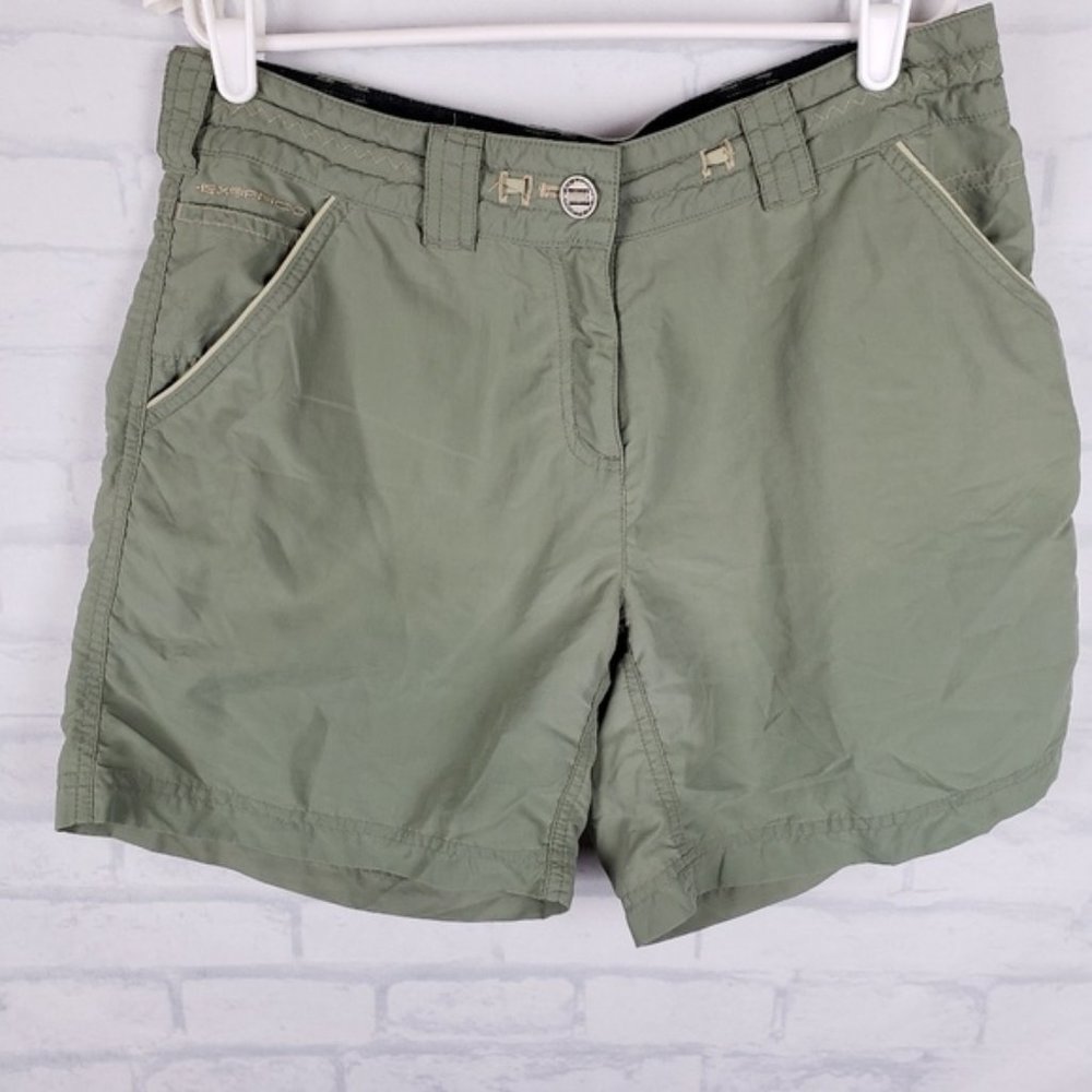 Exofficio nylon shorts size 6 green